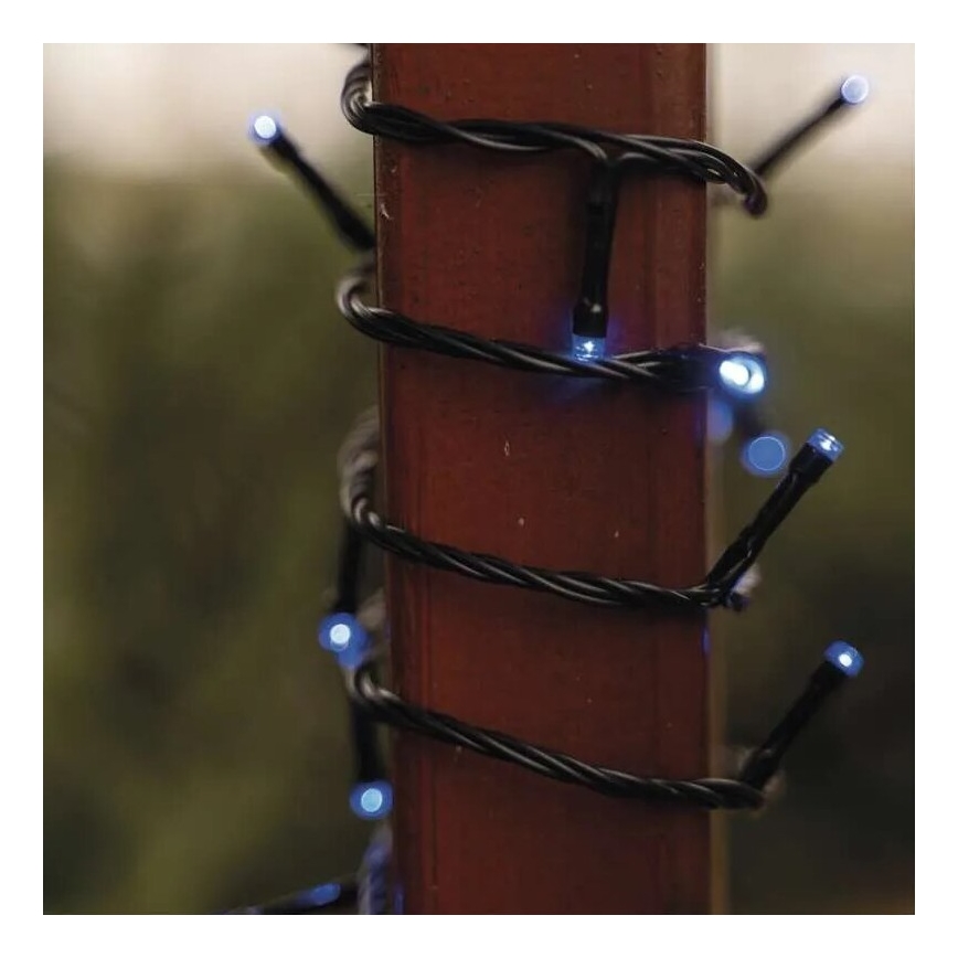 LED-Weihnachtslichterkette für den Außenbereich 100xLED/10m IP44 blau