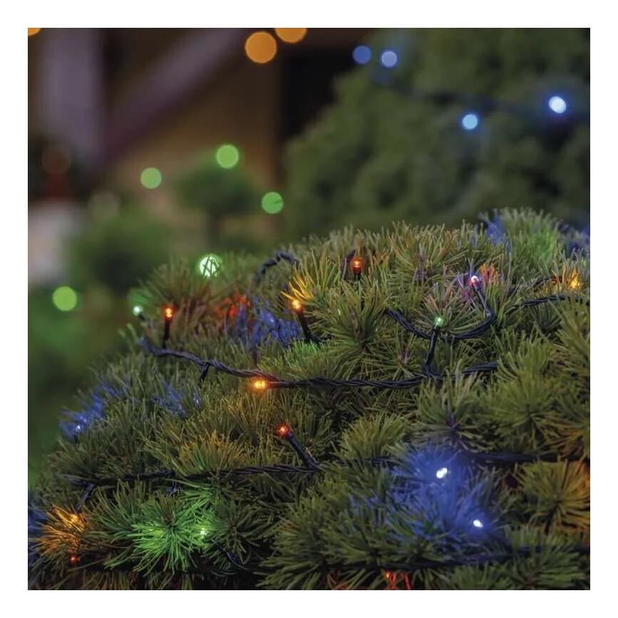 LED-Weihnachtslichterkette für den Außenbereich 100xLED/10m IP44 mehrfarbig