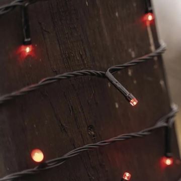 LED-Weihnachtslichterkette für den Außenbereich 100xLED/10m IP44 rot