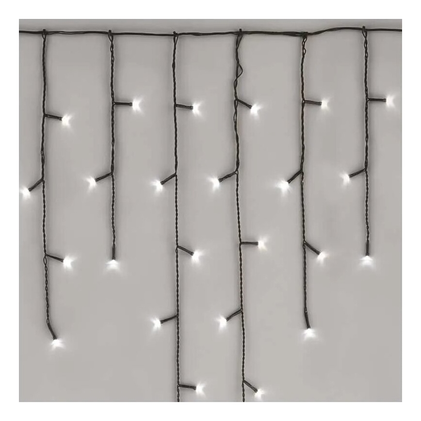 LED-Weihnachtslichterkette für den Außenbereich 100xLED/2,5x0,9m IP44 kaltweiß