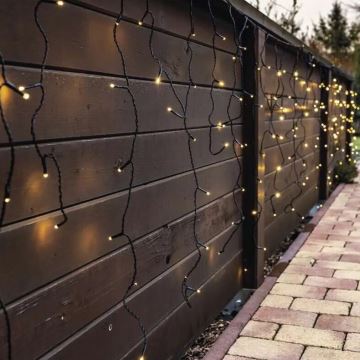 LED-Weihnachtslichterkette für den Außenbereich 100xLED/2,5x0,9m IP44 warmweiβ