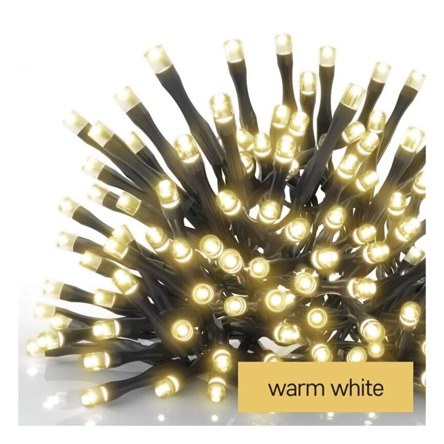 LED-Weihnachtslichterkette für den Außenbereich 100xLED/2,5x0,9m IP44 warmweiβ