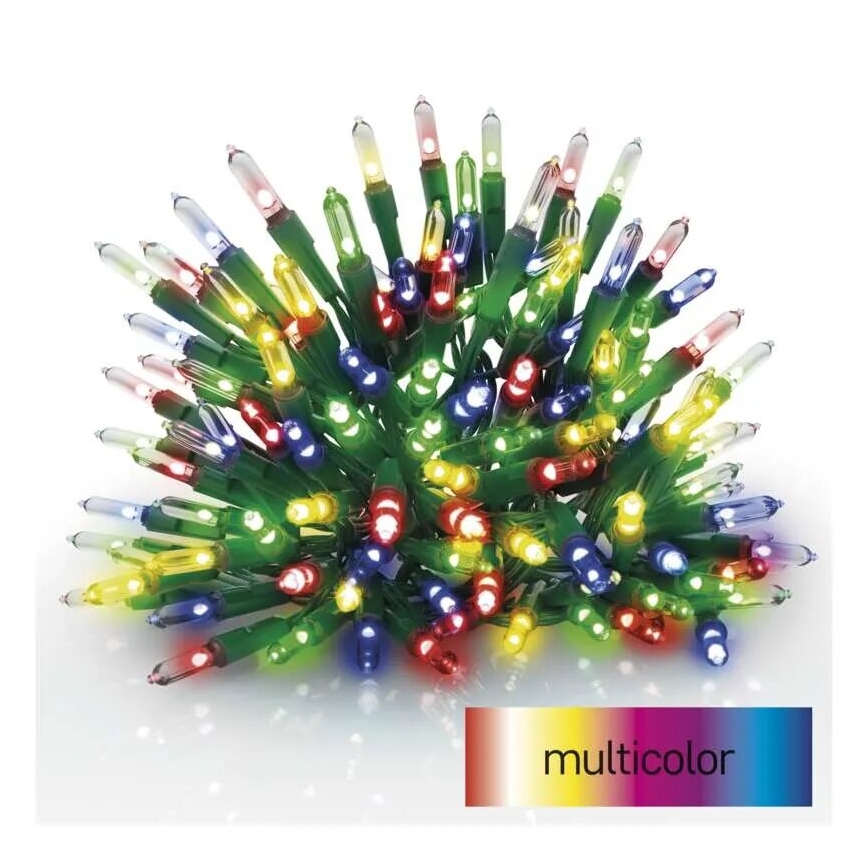 LED-Weihnachtslichterkette für den Außenbereich 150xLED/27,35m IP44 mehrfarbig