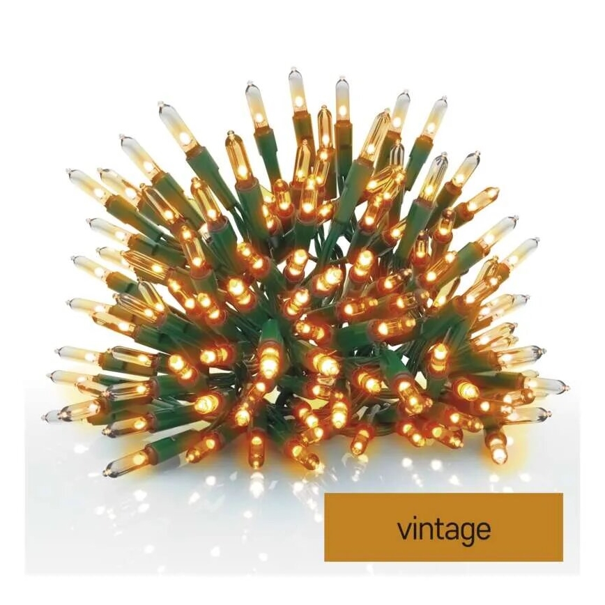 LED-Weihnachtslichterkette für den Außenbereich 150xLED/27,35m IP44 vintage