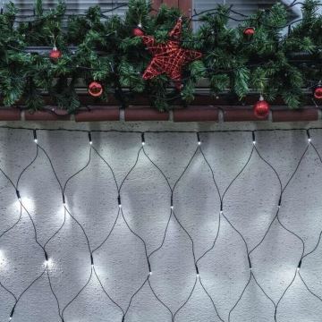 LED-Weihnachtslichterkette für den Außenbereich 160xLED/2x1,5m IP44 kaltweiß