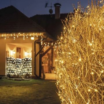 LED-Weihnachtslichterkette für den Außenbereich 160xLED/2x1,5m IP44 warmweiβ