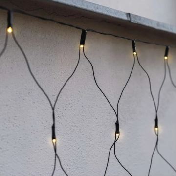 LED-Weihnachtslichterkette für den Außenbereich 160xLED/2x1,5m IP44 warmweiβ