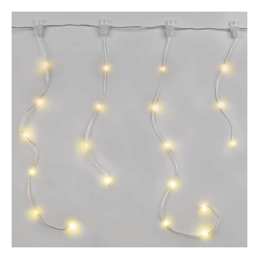 LED-Weihnachtslichterkette für den Außenbereich 54xLED/8 Funktionen 6,7x0,7m IP44 warmweiβ