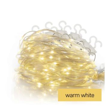 LED-Weihnachtslichterkette für den Außenbereich 54xLED/8 Funktionen 6,7x0,7m IP44 warmweiβ