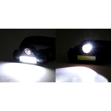 LED Wiederaufladbare Stirnlampe LED/1200mAh schwarz/rot