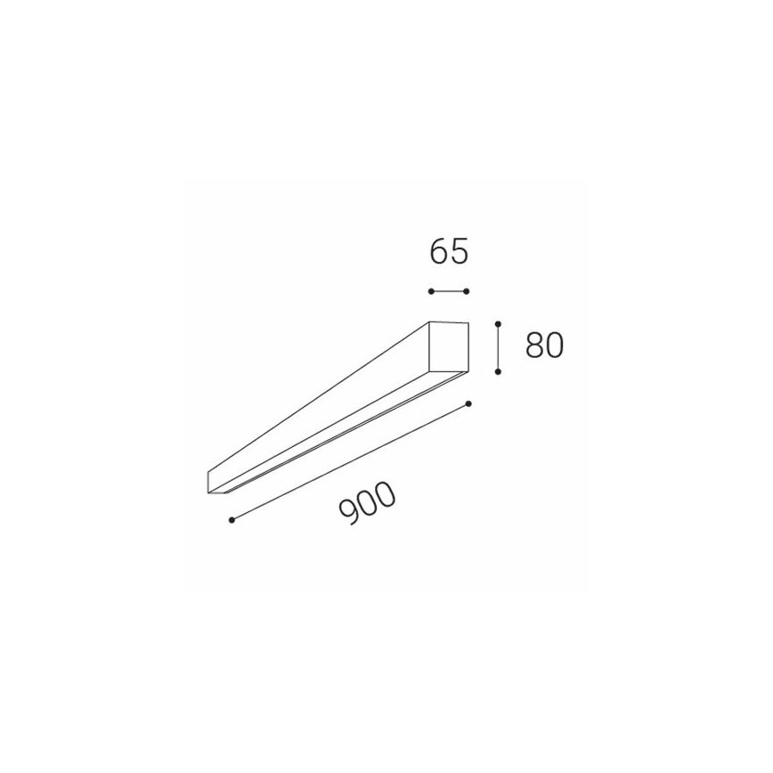 LED2 - LED-Deckenleuchte LINO LED/24W/230V 3000K/3500K/4000K weiß 90 cm