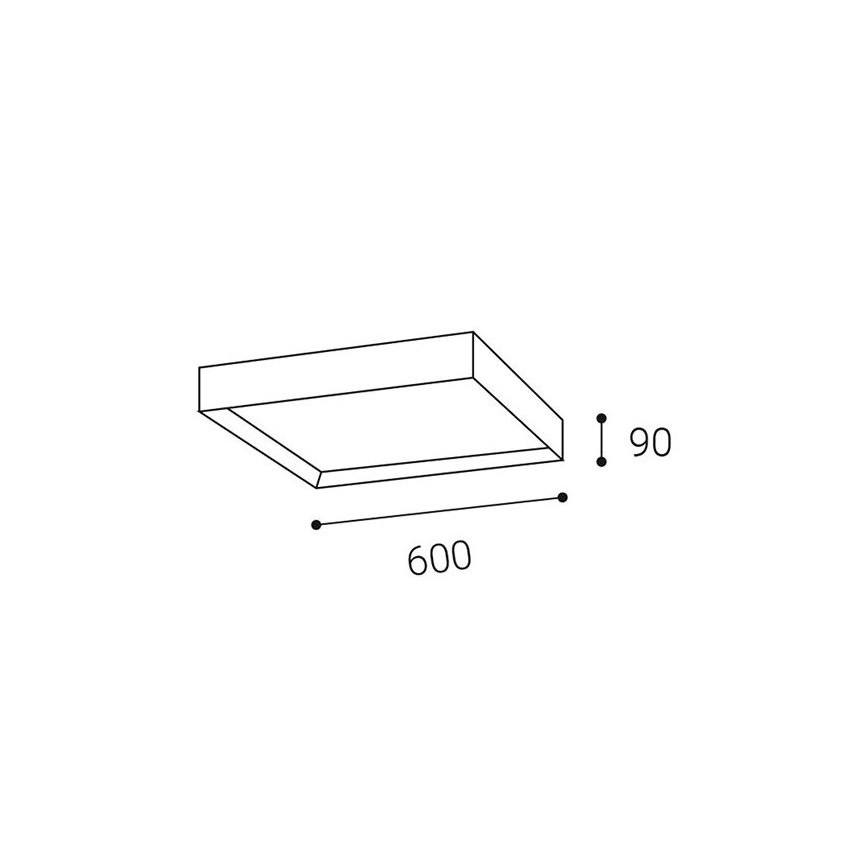 LED2 - LED-Deckenleuchte MILO LED/60W/230V 3000/4000K