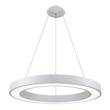 LED2 - LED-Hängeleuchte an Schnur SATURN LED/80W/230V 3000K d 80 cm weiß