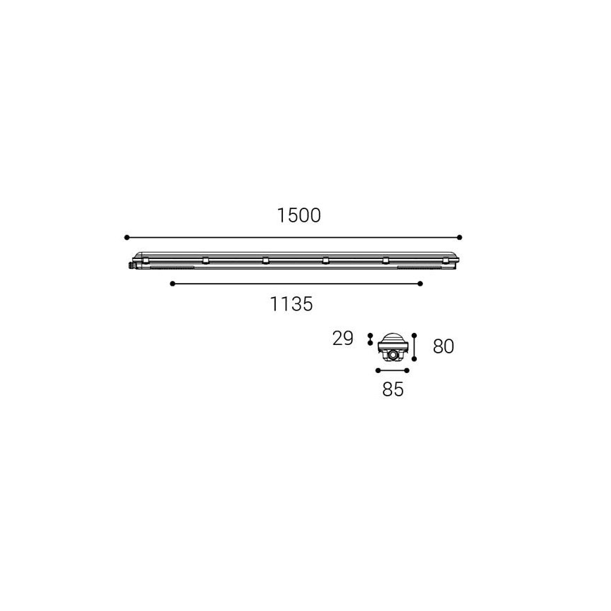 LED2 - LED-Hochleistungsleuchte DUSTER LED/52W/230V IP66