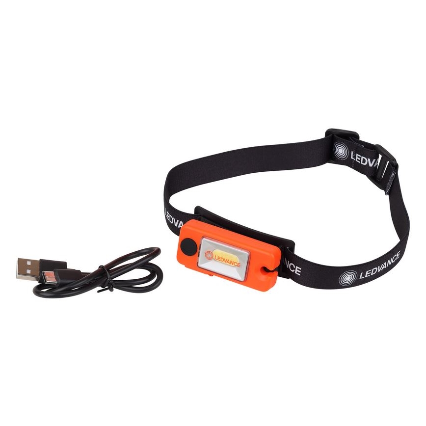 Ledvance - Aufladbare LED-Stirnlampe FLASHLIGHT LED/1,3W/5V 250mAh