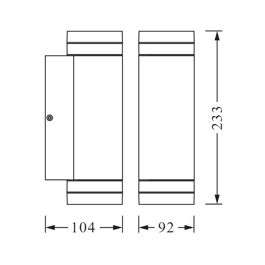 Ledvance - Außenwandbeleuchtung BEAM 2xGU10/35W/230V IP44