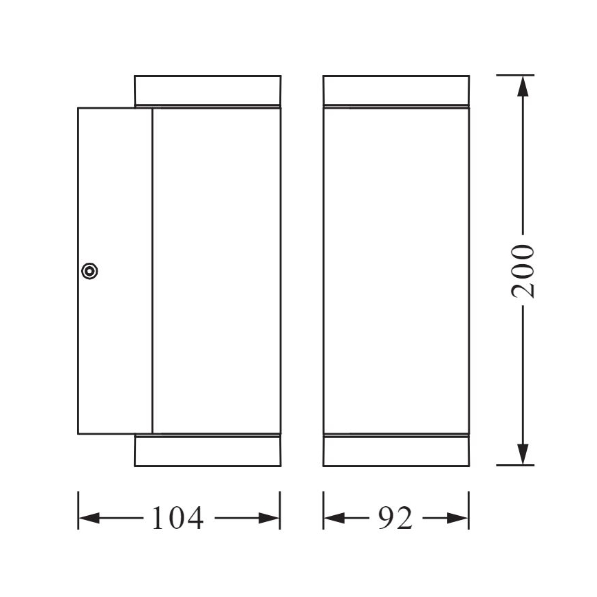 Ledvance - Außenwandbeleuchtung BEAM 2xGU10/35W/230V IP44