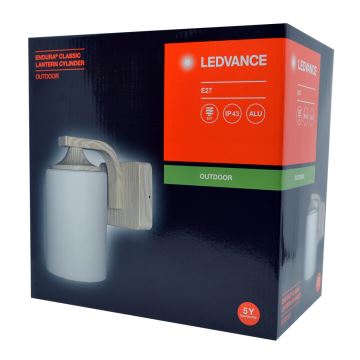 Ledvance - Außenwandleuchte CYLINDER 1xE27/60W/230V IP43