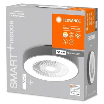 Ledvance - Dimmbare LED-Deckenleuchte mit Ventilator SMART+ LED/38W/230V 3000-6500K Wi-Fi + Fernbedienung