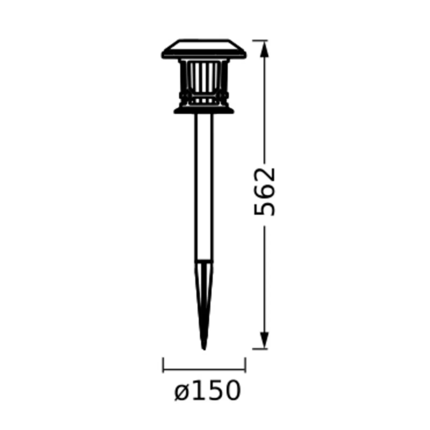 Ledvance – Dimmbare LED-RGBW-Solarleuchte SMART+ SOLAR LED/0,12W/3,2V 3000-6500K IP44