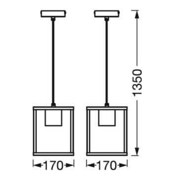 Ledvance - Hängeleuchte an Schnur DECOR NAIROBI 1xE27/15W/230V Gummibaum