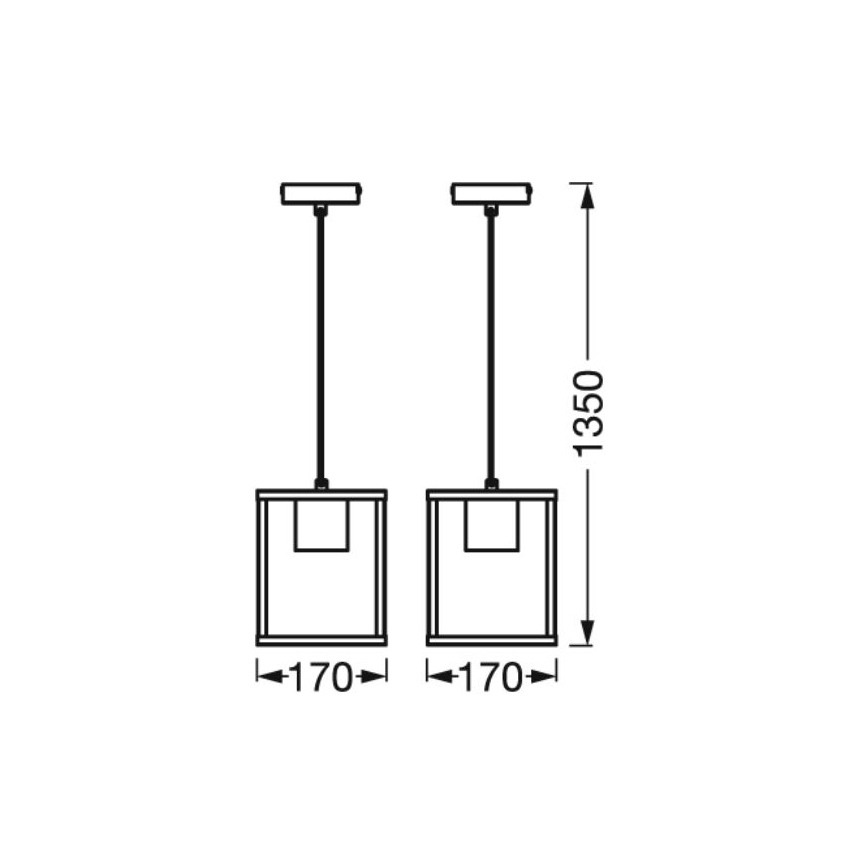 Ledvance - Hängeleuchte an Schnur DECOR NAIROBI 1xE27/15W/230V Gummibaum