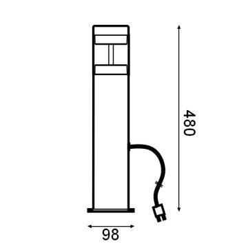 Ledvance - LED-Außenleuchte ENDURA HYBRID HAGEN LED/4W/12V IP44