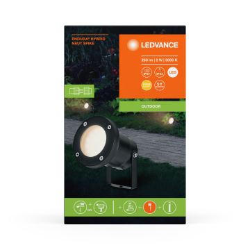 Ledvance - LED-Außenleuchte ENDURA HYBRID NAUT SPIKE LED/2W/12V IP44