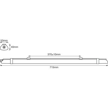 Ledvance – LED-Hochleistungs-Leuchtstofflampe DAMP LED/9W/230V IP65
