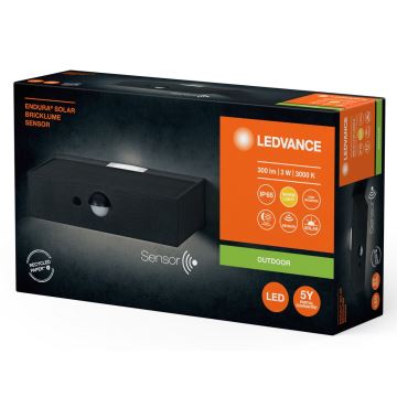 Ledvance - LED-Solarwandleuchte mit Sensor ENDURA SOLAR LED/3W/4,2V IP65