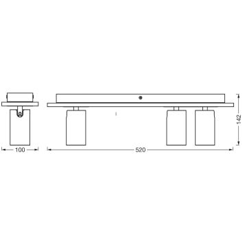 Ledvance - LED-Strahler DECOR MERCURY 3xGU10/3,4W/230V