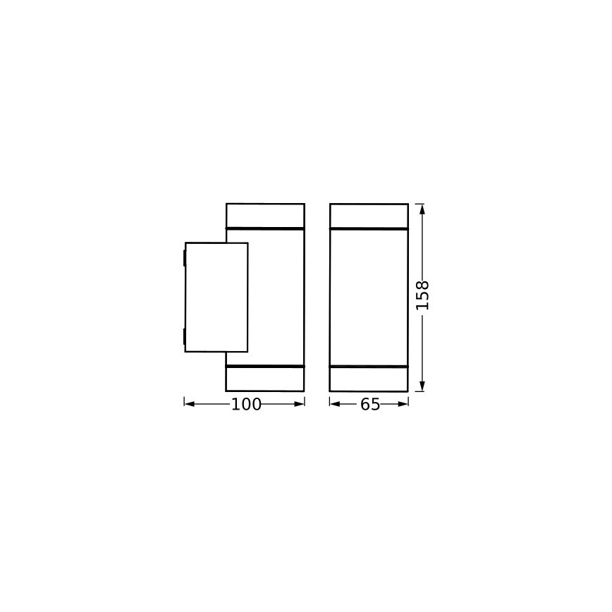 Ledvance - Outdoor-Wandleuchte ITYS 2xGU10/35W/230V IP65