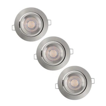 Ledvance - SET 3x LED dimmbare Einbauleuchte SIMPLE 3xLED/5W/230V