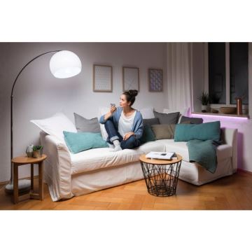 Ledvance - Smart-Lautsprecher Google Nest Mini + Dimmbare LED-Glühlampe SMART+ A60 E27/6,5W/230V 2700K