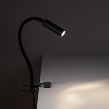 Leuchte mit Klemme LAGOS 1xG9/6W/230V schwarz