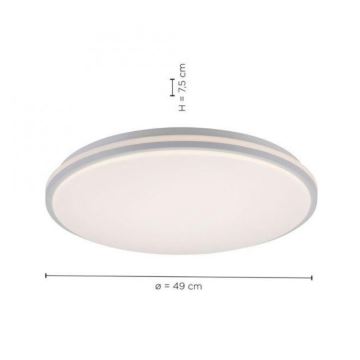 Leuchten Direkt 14209-16 - LED dimmbare Deckenleuchte COLIN LED/32,4W/230V