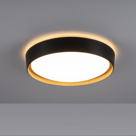 Leuchten Direkt 1434718 – Dimmbare schwarz EMILIA 28,8W/230V LED-Deckenleuchte