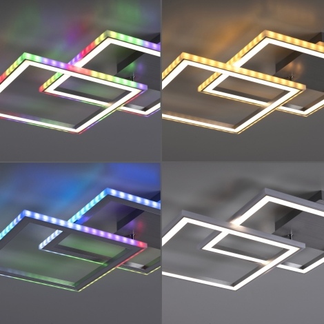 Dimmbare Deckenleuchte FELIX 14634-55-LED Direkt LED/26W/230V Leuchten RGB