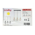 Lindby - Hängeleuchte an Schnur ELDA 3xE27/60W/230V