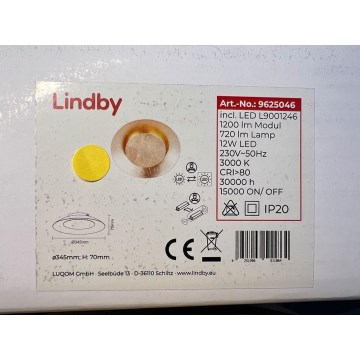 Lindby - LED-Deckenleuchte KETI LED/12W/230V