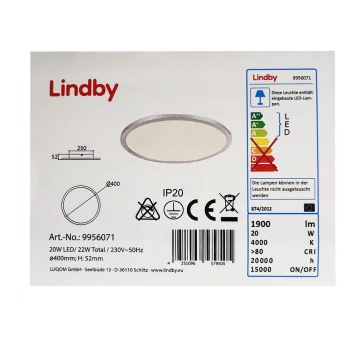 Lindby - LED-Deckenleuchte LEONTA LED/20W/230V