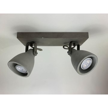 Lindby - LED-Strahler KADIGA 2xGU10/5W/230V Beton