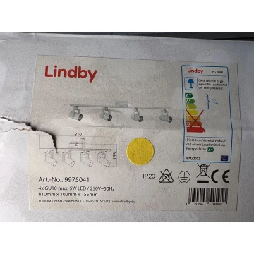 Lindby - LED-Strahler SULAMITA 4xGU10/5W/230V