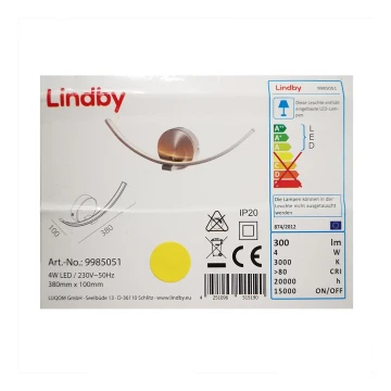 Lindby - LED-Wandbeleuchtung IVEN LED/7W/230V