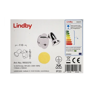 Lindby - LED-Wandstrahler ARMINIUS 1xGU10/5W/230V