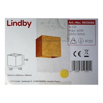 Lindby - Wandbeleuchtung YADE 1xG9/20W/230V