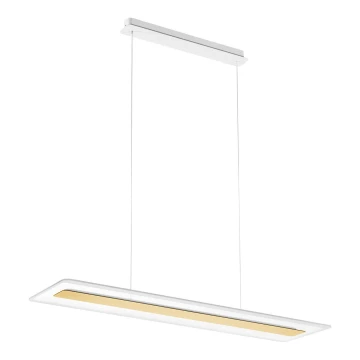 Linea Light 8939 - LED-Hängeleuchte an Schnur ANTILE LED/45W/230V CRI 90 weiß/golden