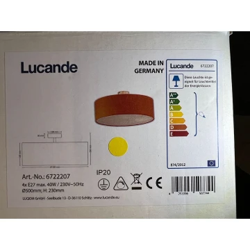 Lucande - Deckenleuchte GALA 4xE27/40W/230V