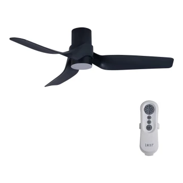 Lucci air 213354 - Dimmbarer LED-Deckenventilator NAUTICA 1xGX53/12W/230V schwarz + Fernbedienung