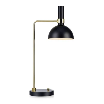 Markslöjd 106973 - dimmbare Tischlampe LARRY 1xE27/60W/230V schwarz/gold